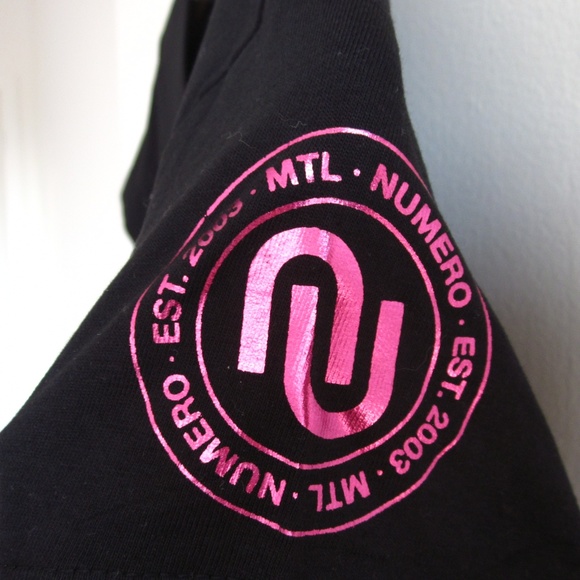 Numero - Black T-shirt With Shiny Logo - Picture 6 of 8